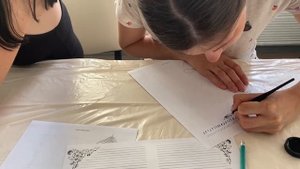 Каллиграфия в семейном центре Жар-птица