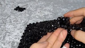 ручка поверх полотна сумки из бус / моншақтан жасалған кенепке тұтқаны жасау