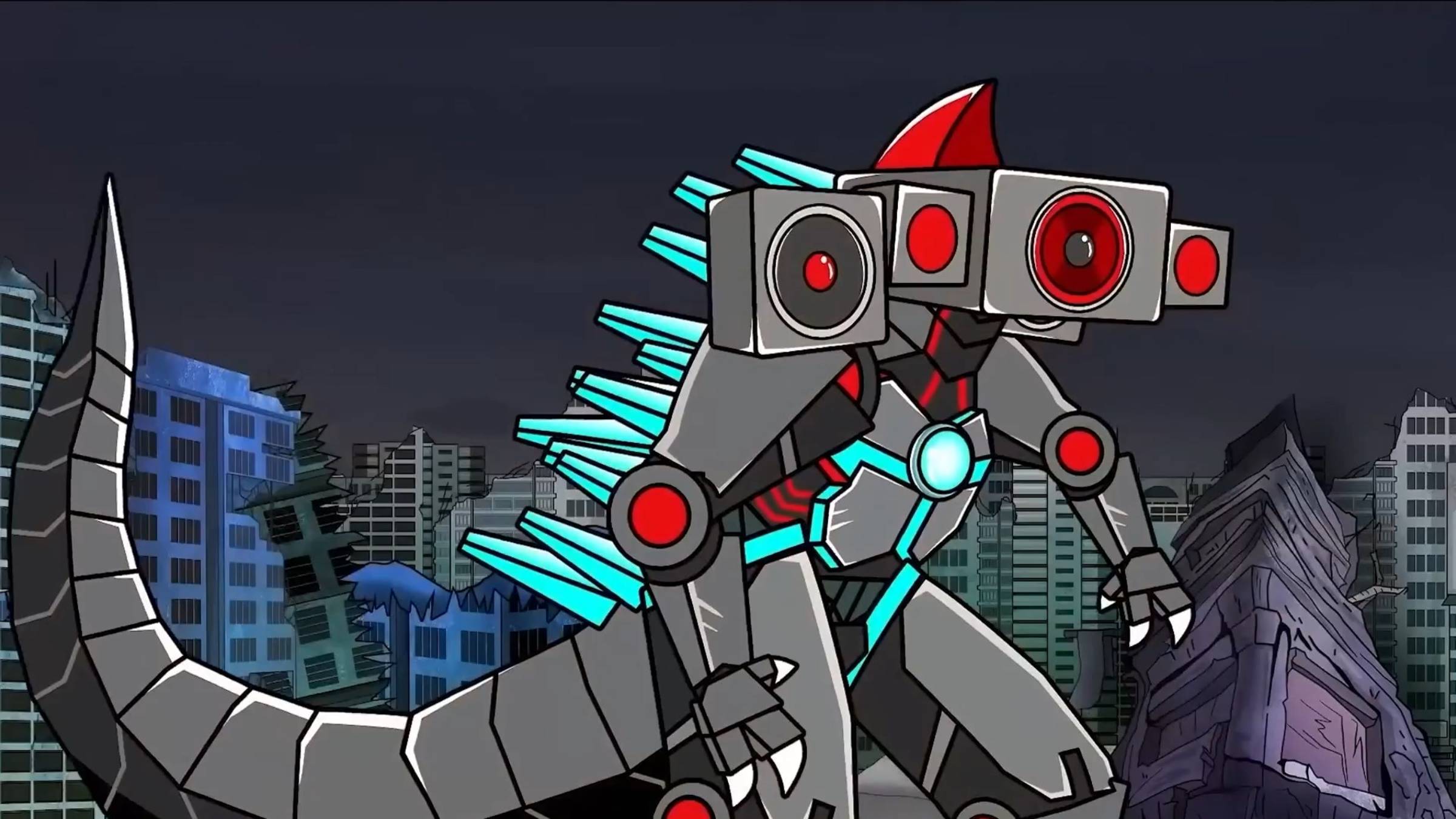 СПИКЕР МЕХА ГОДЗИЛЛА против БОГА ТИТАНА Скибиди Туалет, Анимация Мультик смотреть онлайн