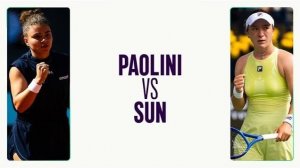 08.05.2025. Жасмин Паолини - Лулу Сун. WTA 1000 Rome. Jasmine Paolini - Lulu Sun