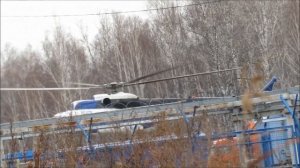 Вертолёт заходит на посадку