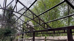 Двускатный навес 6х4 с кровлей из профлиста