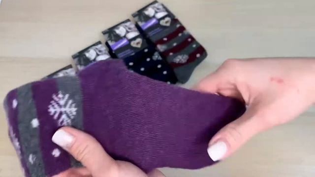 Носки женские "Амина" (шерсть, махра) №В2008 (13/201) смотреть онлайн