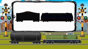 Паровозы и поезда - Развивающий мультфильм про технику для детей
