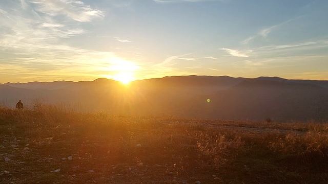 Закат на горе Коклюк. Закат зимного Крыма. смотреть онлайн