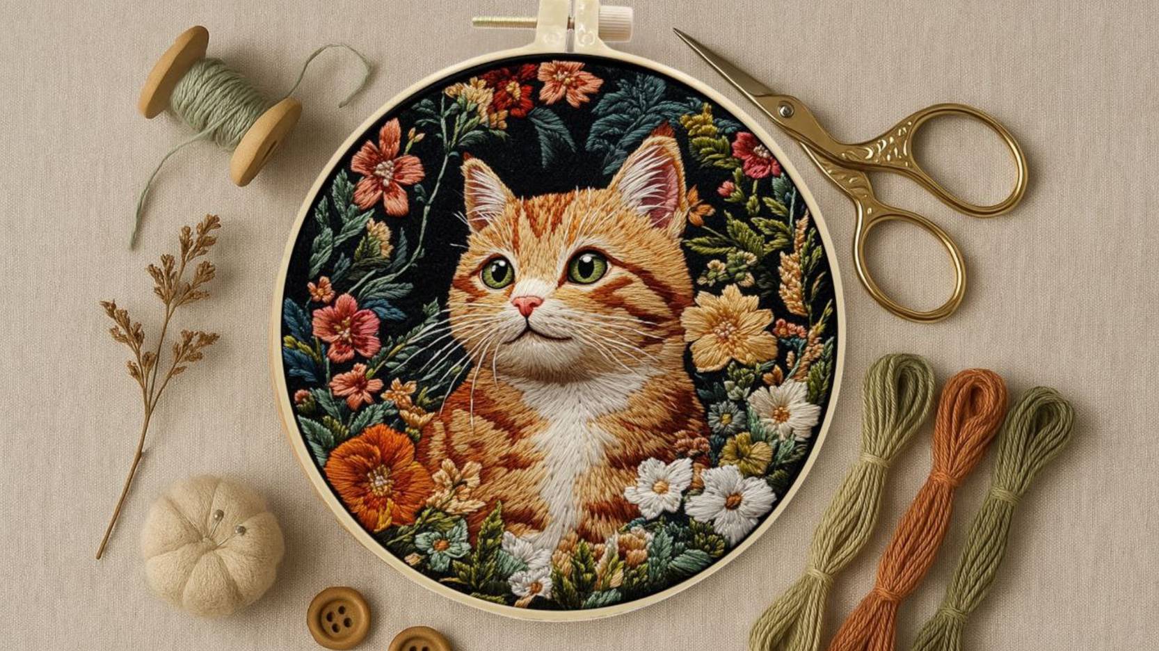 Вышивка гладью для начинающих.  Гладь, рыбья косточка, стебельчатый смотреть онлайн