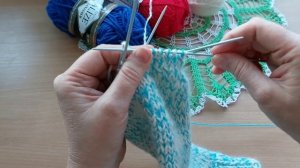Как я убавляю петли носка🧦How to knit socks🧦😉👍♥️