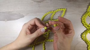Топ из бусин 💚