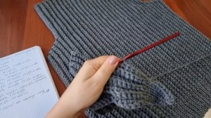 ❄️Свяжем Жилет крючком на молнии с высоким воротнико