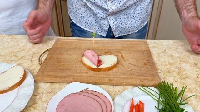 Закусочный бутерброд с ветчиной. смотреть онлайн