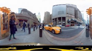 Прогулка по Нью-Йорку 360 VR Видео (снято на DETU F4)