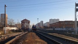 маневровая работа тепловоза ТГМ4-2550 по станции Новопролетарская
