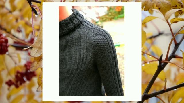 Водолазка спицами из Drops Cotton Merino / Свитер спицами смотреть онлайн