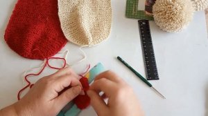 Бомбон на любую шапочку. Супер способ  за 5 минут.