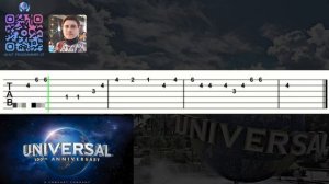 🎸 Universal Studios Theme - Guitar Tutorial Ⓜ️