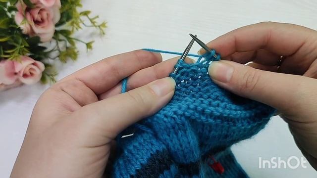 Вяжу носки из Wooltime (2 часть). Пятка "Бумеранг".