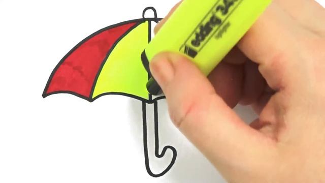 Bolalar uchun soyabon chizish/Drawing umbrella for children/Рисование зонт для де смотреть онлайн