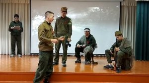 Активисты Движения Первых Засосенской школы представили театральный этюд