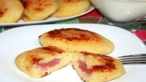 Картофельные зразы с колбасой