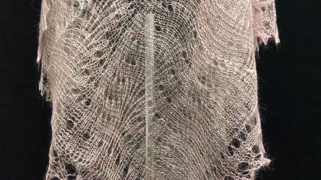 Ажурный пуховый палантин ПЦ 46 смотреть онлайн