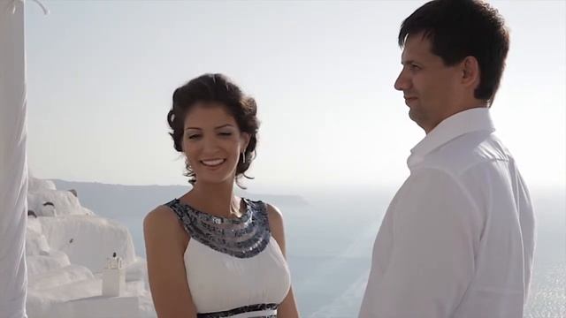 Екатерина и Сергей, церемония на Санторини, Aghia Irini, 12 августа 2013  www.yourweddingingreece.g смотреть онлайн