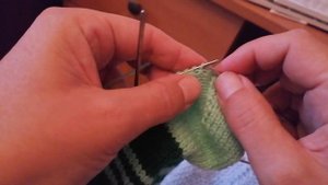 Вязание спицами Урок №13 Мужские носки 43 размер