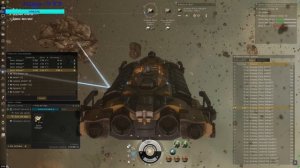 EVE Onlain Копаю руду на Ретривере