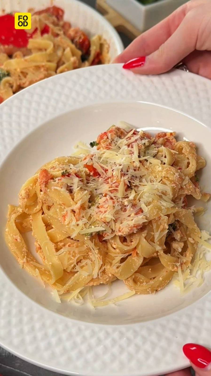 Паста с красной рыбой😍 #foodru #рецепты #паста #пастаслососем #пастасрыбой