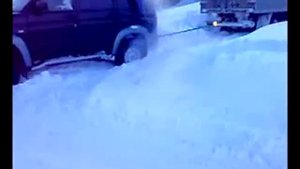 УАЗ ПАТРИОТ тянет грузовик