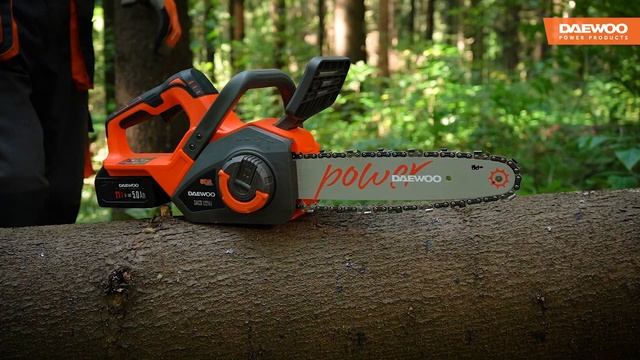 Новинка 2024 года - аккумуляторная цепная пила DAEWOO DACS 1221L смотреть онлайн