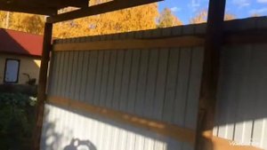 Строим новый навес для пчёл.