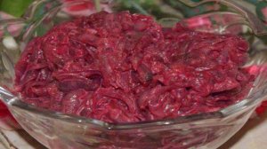 Постный свекольный салат