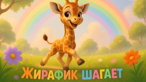 🦒 Жирафик Шагает 🎵 песенка