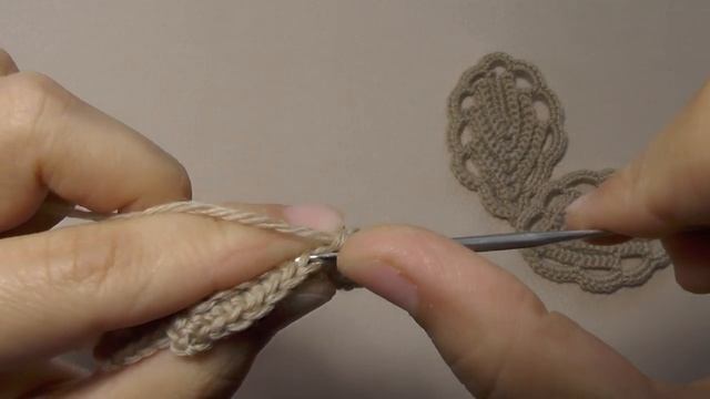 Урок вязания. Листик крючком. смотреть онлайн