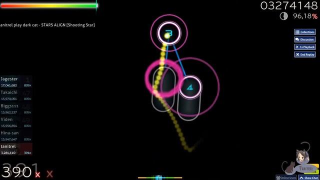 osu! STARS ALIGN от dark cat [Shooting Star] смотреть онлайн