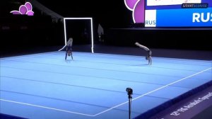 Первенство мира по спортивной акробатике (Баку 2022). Женская пара 12-18 Россия. Квалификация день