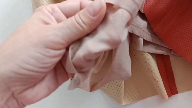 Сарафан из искусственной перфорированной кожи. смотреть онлайн