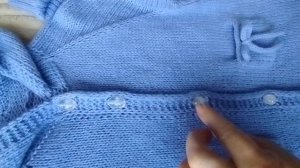 кардиган детский/спицы/с капюшоном/