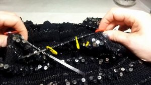 МК Черный топ с пайетками