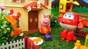 Джет и Супер Крылья помогают Свинке Пеппе! Сказки онлайн в видео для детей.