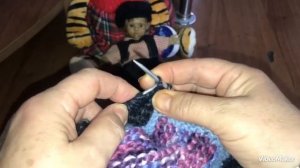 Вяжу ТАПОЧКИ для мальчика двумя спицами, с одним швом