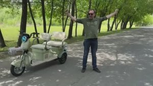 🙌КРАТКИЙ ОБЗОР👉НА ДАЧУ💎 Новинка Электpический 🔥 СИП🛴 TРEХКОЛECHЫЙ✔️ WENBОХ 1000W 60v 25.Ah😉