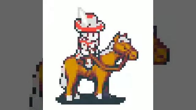 ¦ВСАДНИК НА ЛОШАДИ¦ × пиксильные рисунки × Sandbox coloring смотреть онлайн