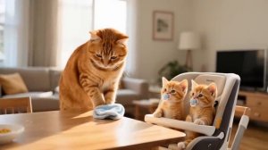 The cat family harvested tomatoes & unlocking spaghetti with tomato sauce.#cat #cooking