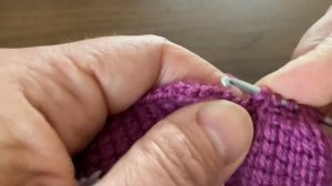 14. Тапочки тунисским крючком. Вязание задника.