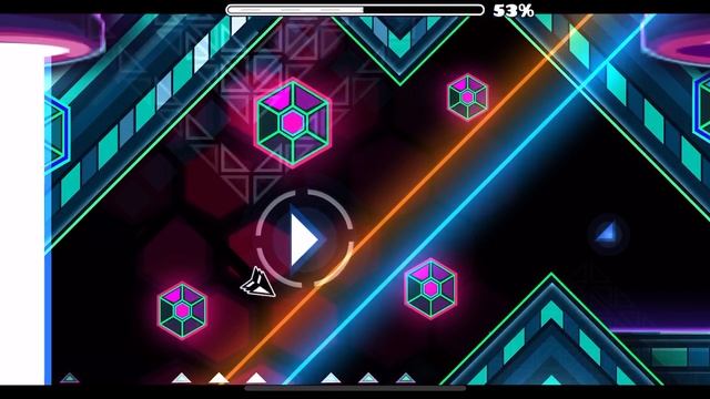Прошёл уровень basic glow в геометри деш