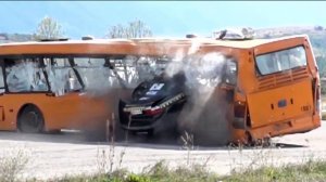 Жесть!!! Машина на скорости в 200 км/ч врезалась в автобус🚌😱
