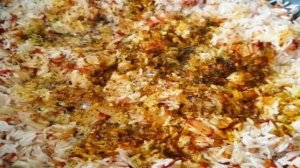 Жаренный острый рис с капустой