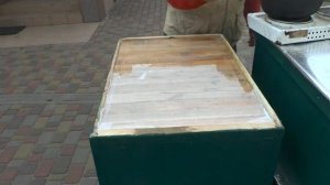 Пропитка улья. Канифоль плюс парафин.