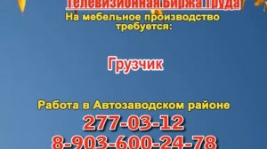 13 октября_13.15_РАБОТА В НИЖНЕМ НОВГОРОДЕ_Телевизионная Биржа Труда